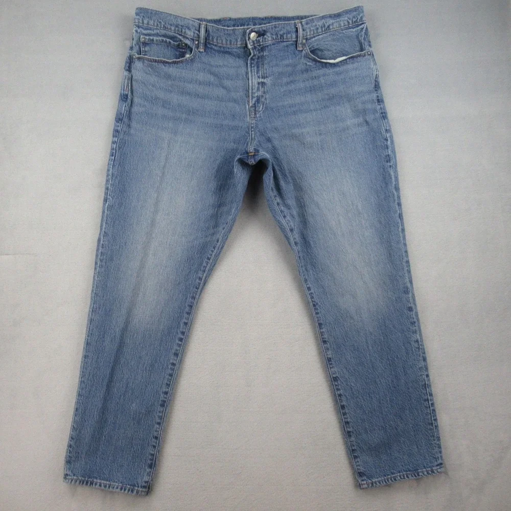 Gap Mens Slim Straight Light Wash Blue Denim Jeans 42x32 709155-00